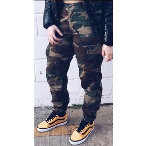 Army fatigue cargo pants